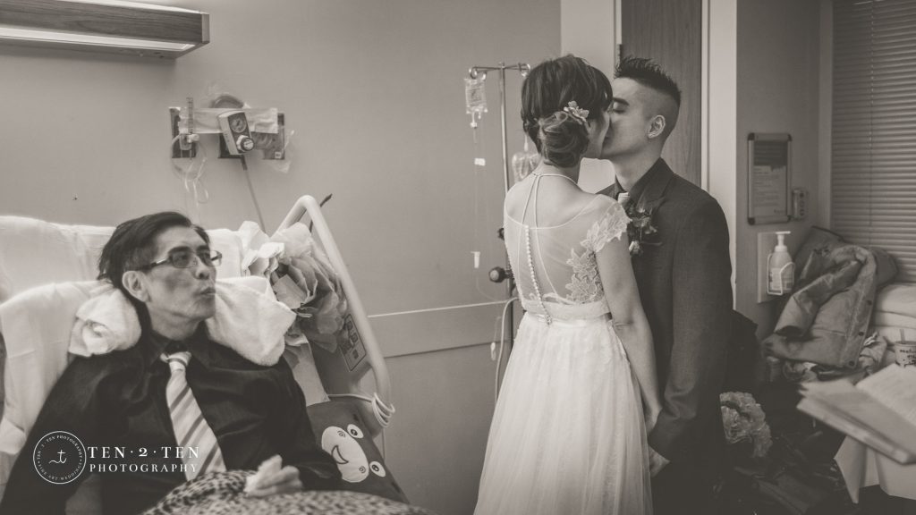 hospital wedding ceremony, bedside wedding, toronto wedding photographer, toronto wedding photographers, hospital wedding