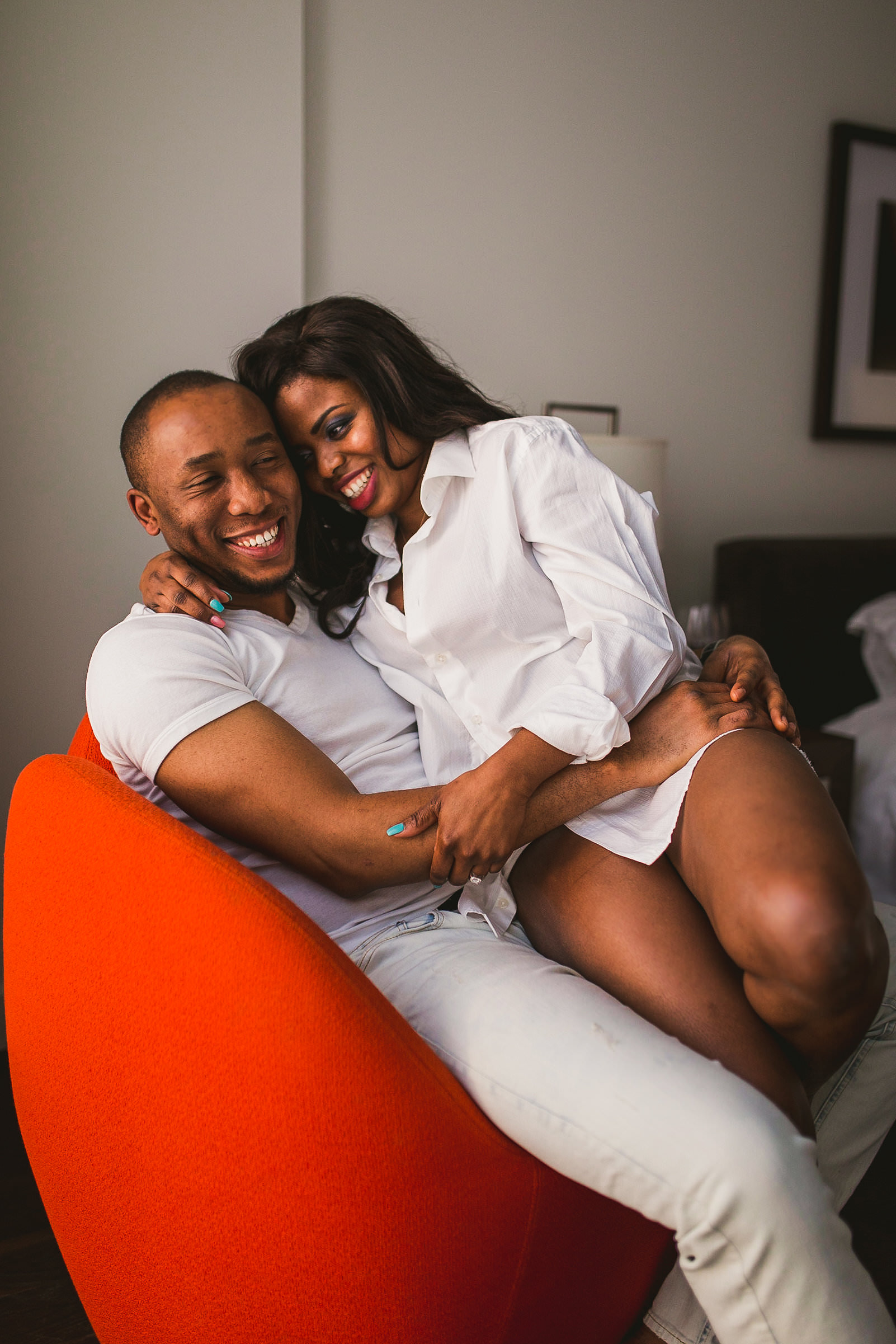 at home engagement photo ideas