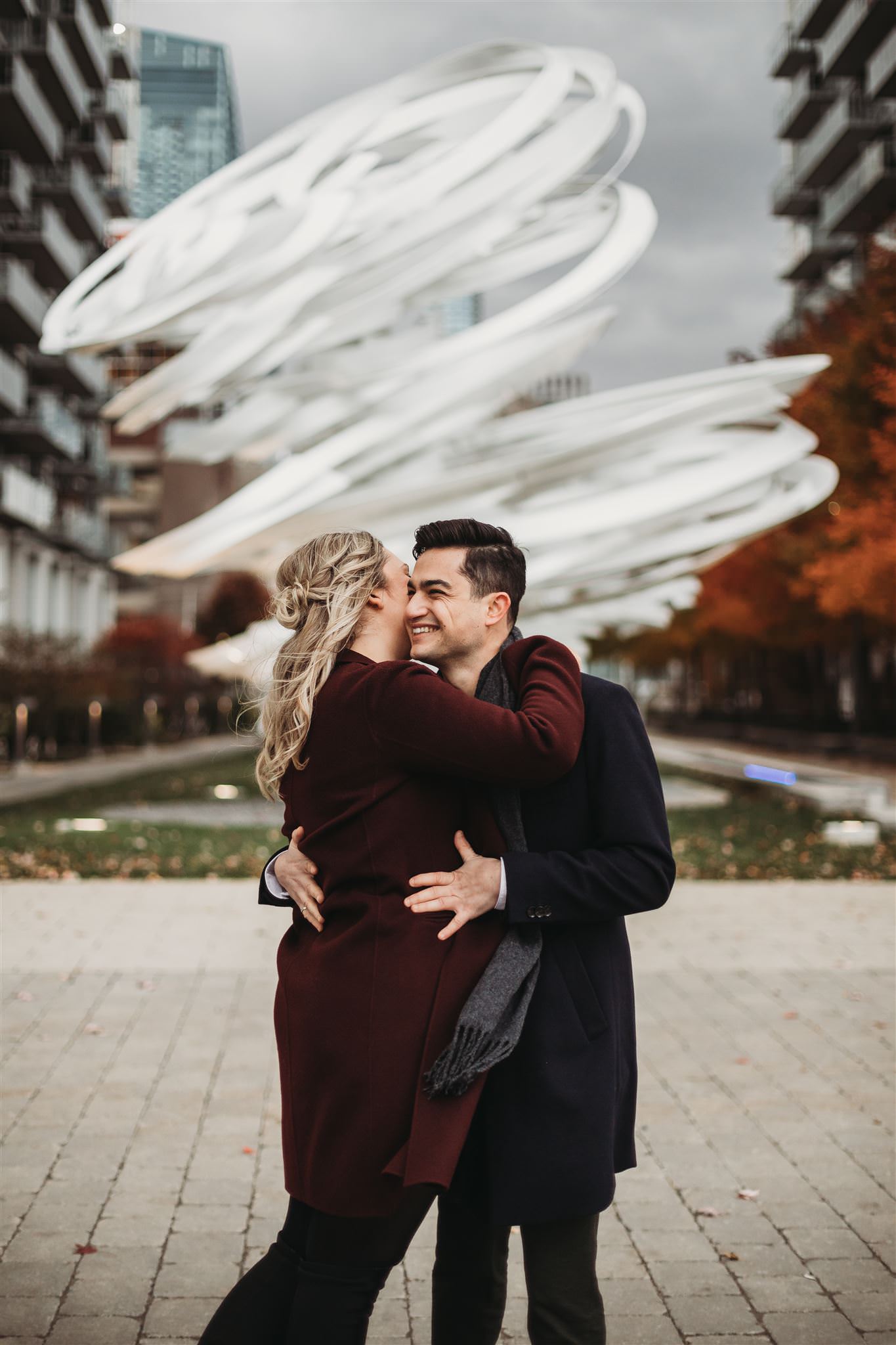 photography locations in toronto, harbourfront engagement photos
